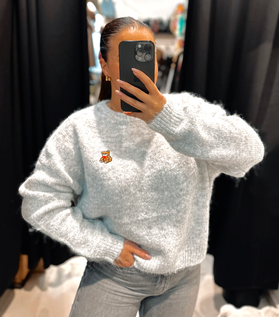 Pull Enzo gris clair