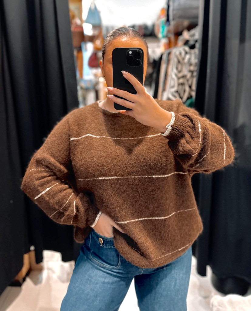 Pull Isaline chocolat 