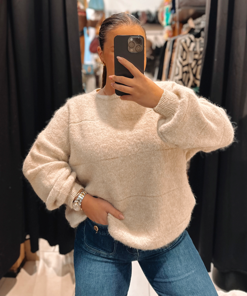 Pull Isaline beige 