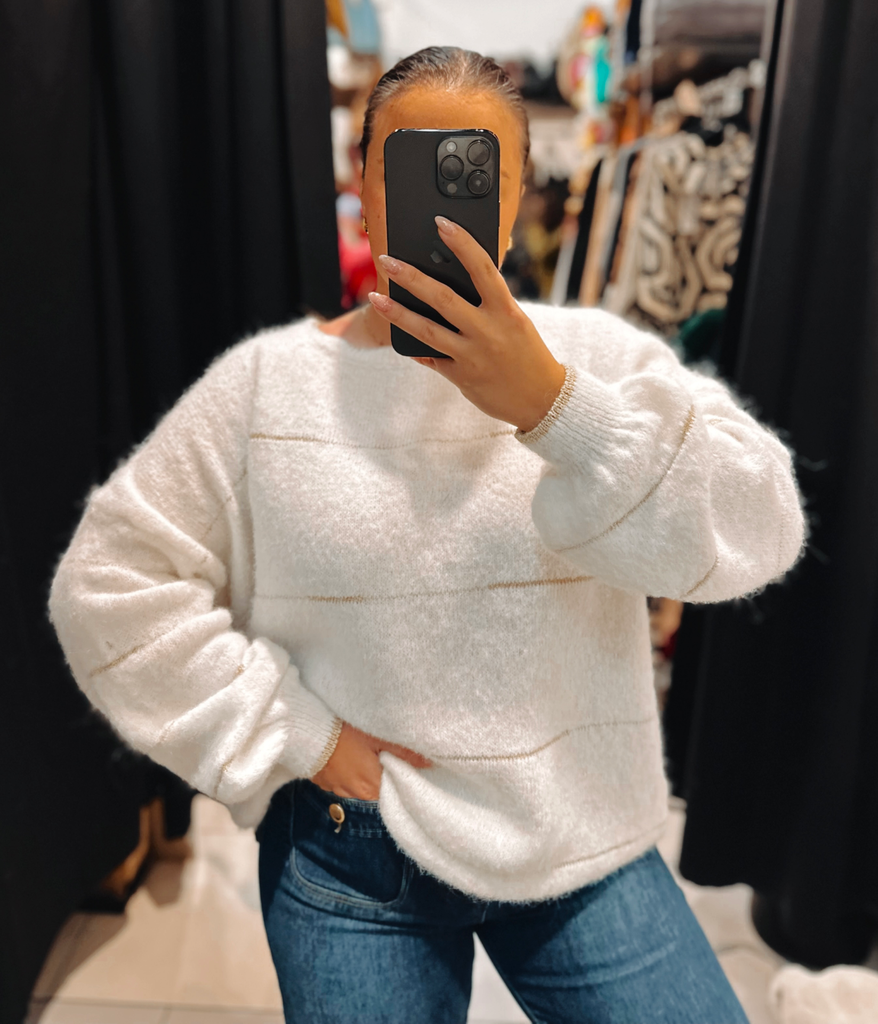 Pull Isaline blanc 