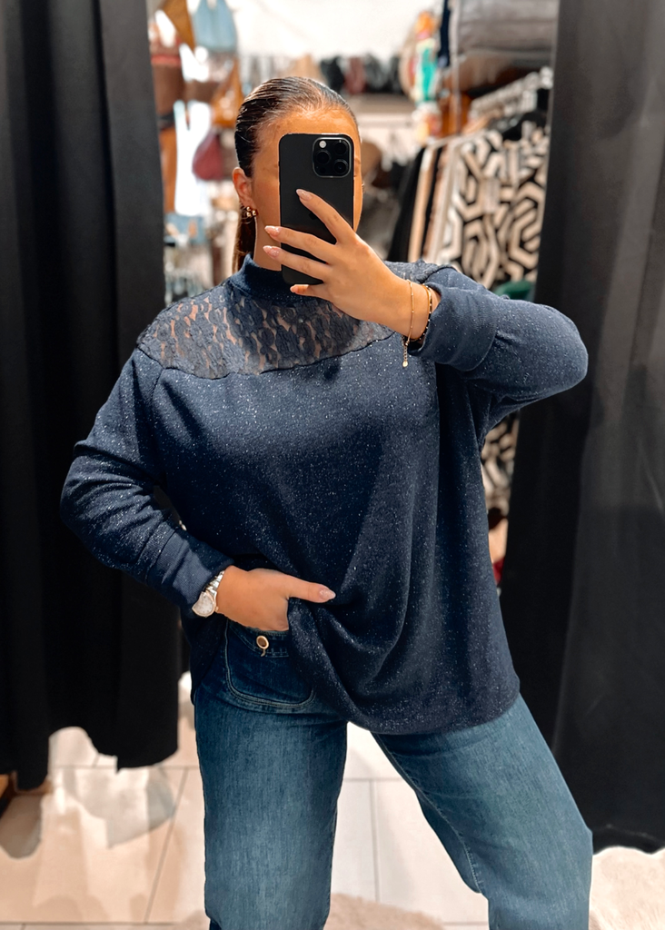 Blouse Mara bleue marine 