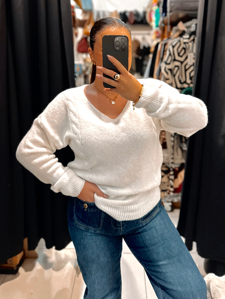 Pull Aude blanc 