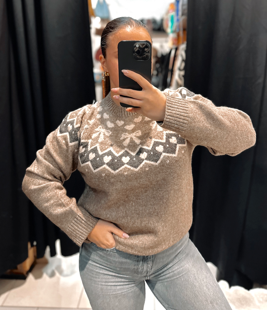 Pull Estelle taupe