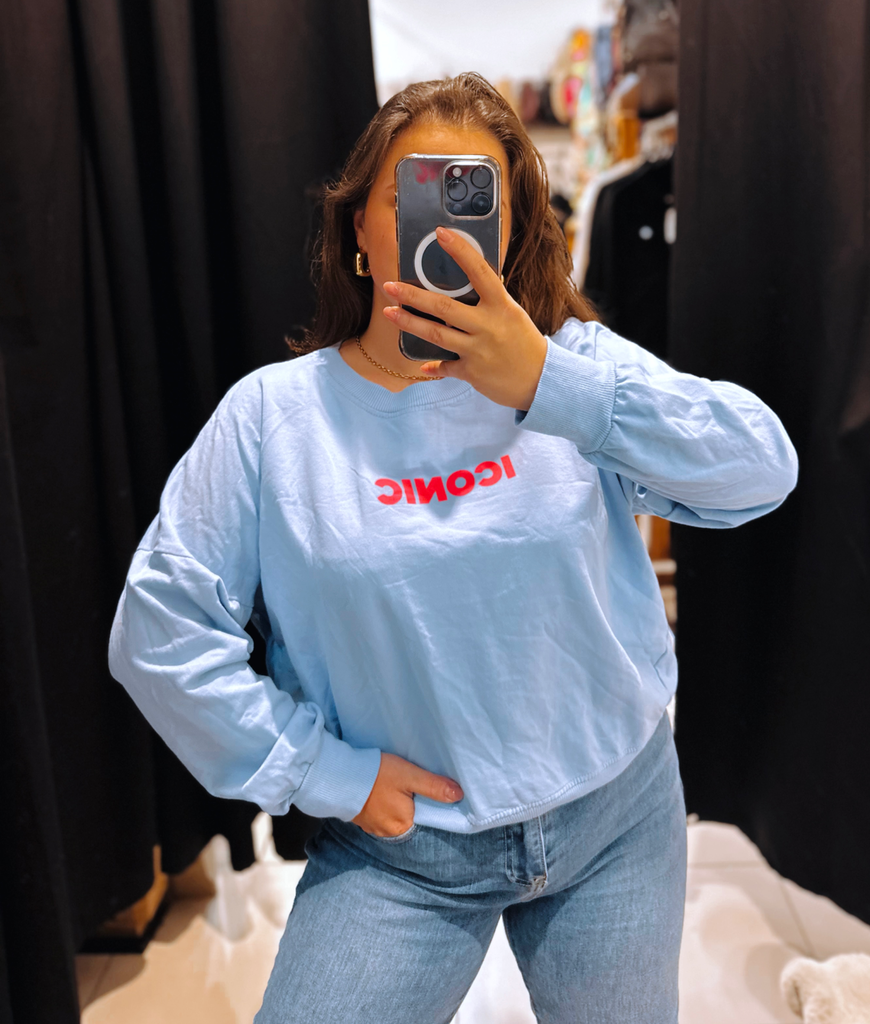 Sweat Iconic bleu