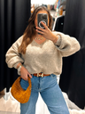 Pull Love beige