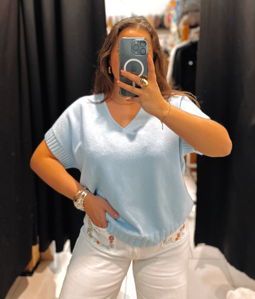 Pull Chloé bleu ciel