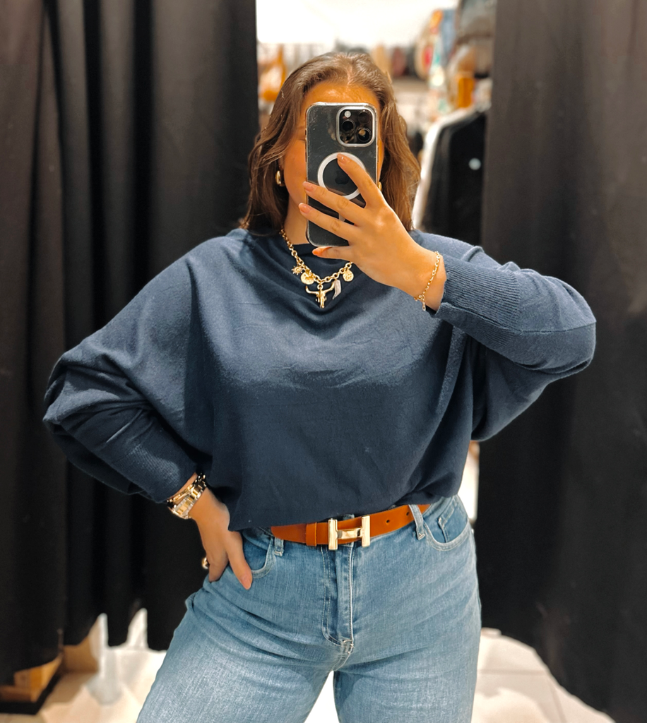 Pull Carmelia bleu marine