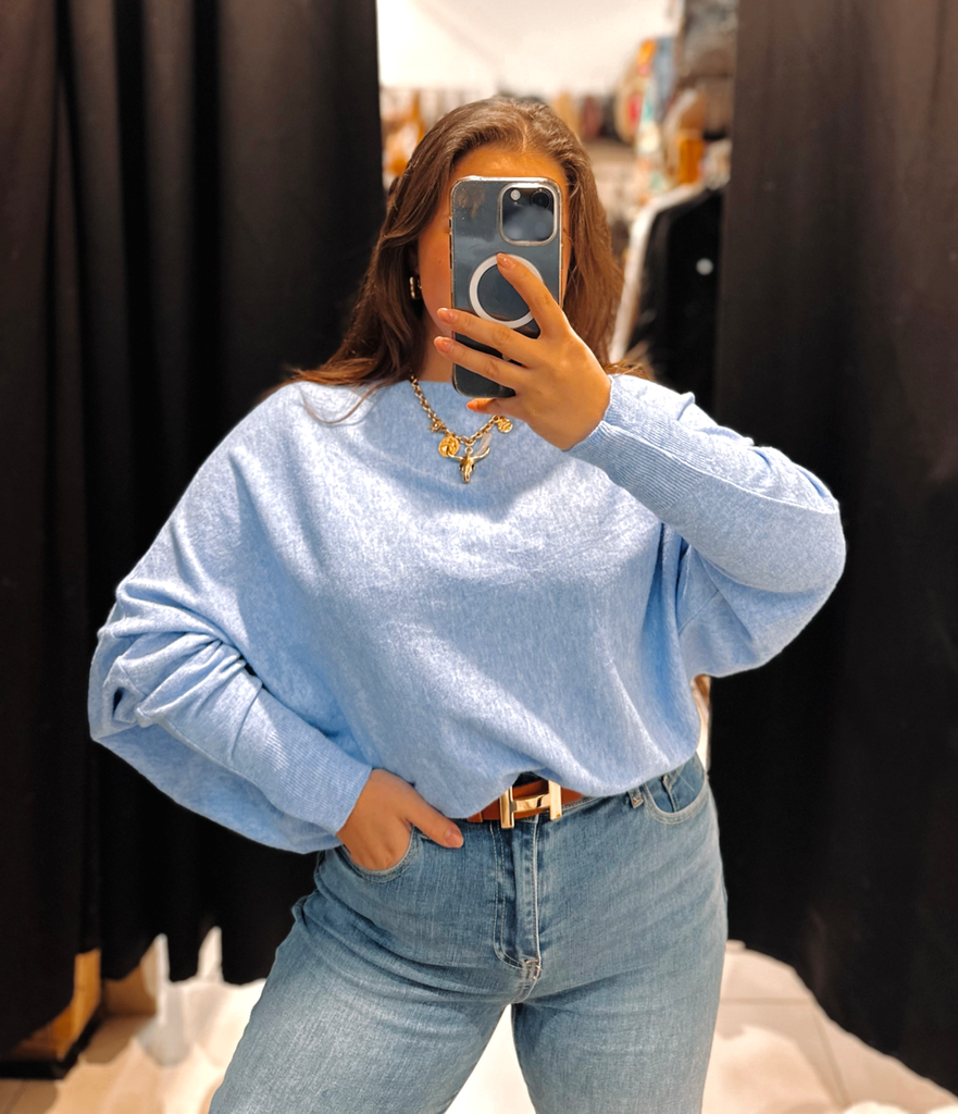 Pull Carmelia bleu ciel