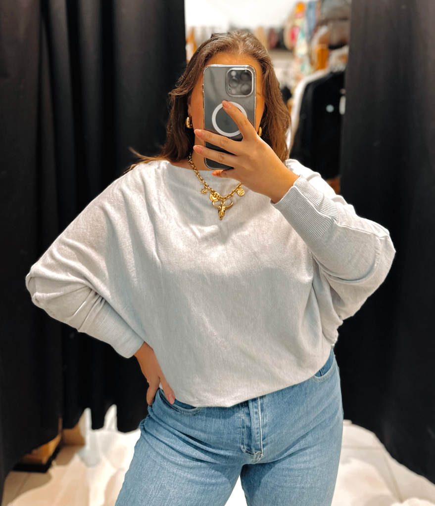 Pull Carmelia gris