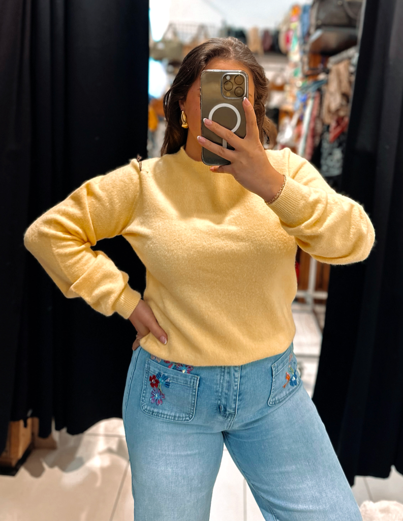 Pull Bérénice jaune