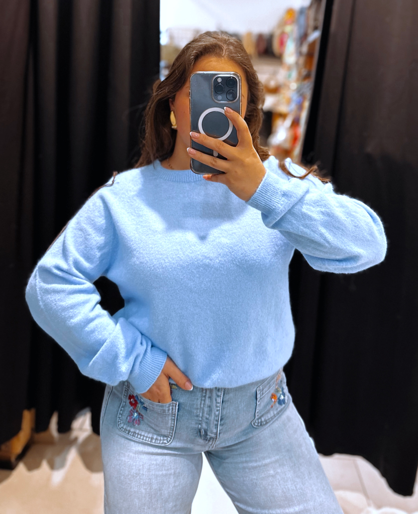 Pull Bérénice bleu ciel