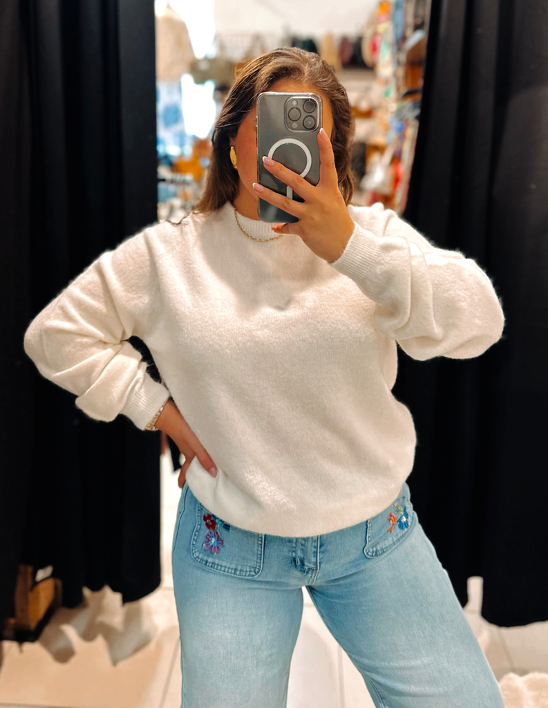 Pull Bérénice blanc