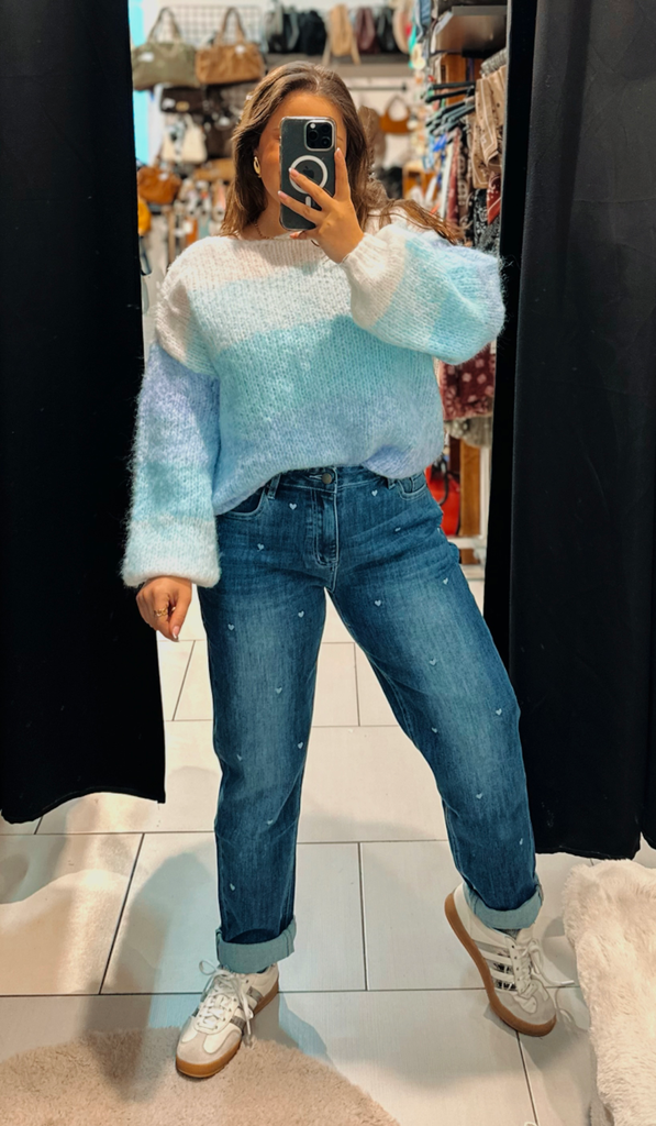 Jeans Toxik cœur bleu (36)