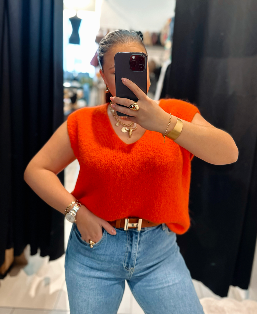 Pull Églantine orange