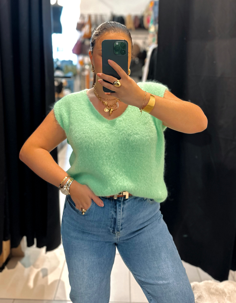 Pull Églantine vert