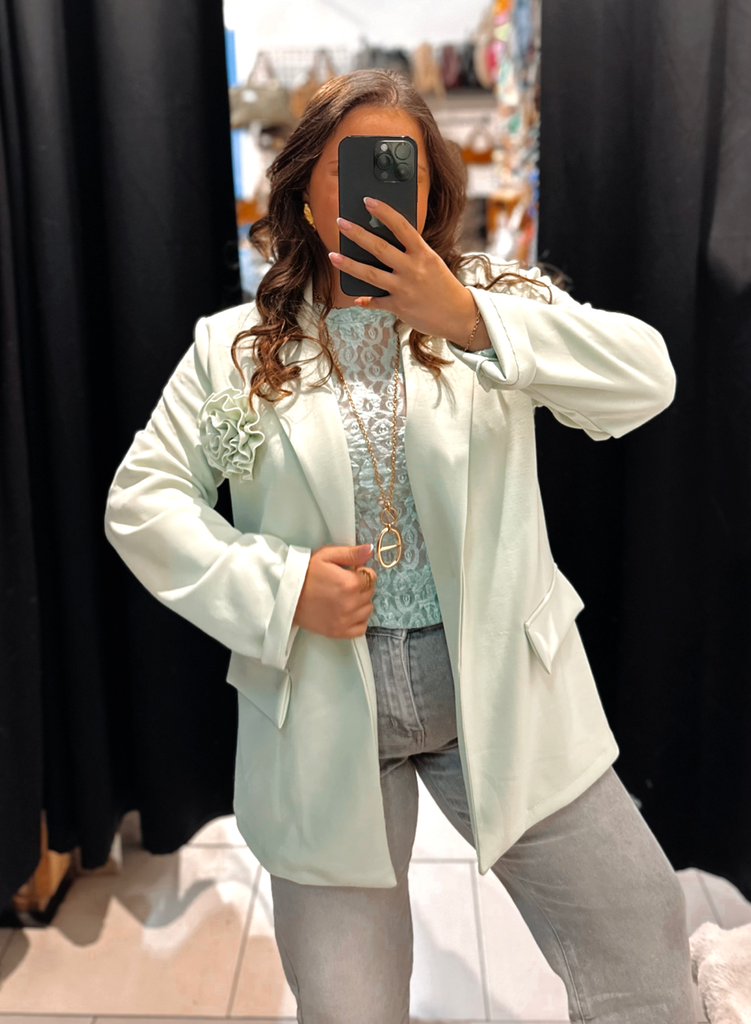 Blazer Anaïs vert d’eau