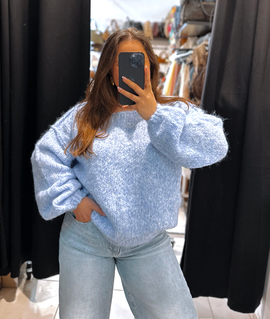 Pull Ginette bleu