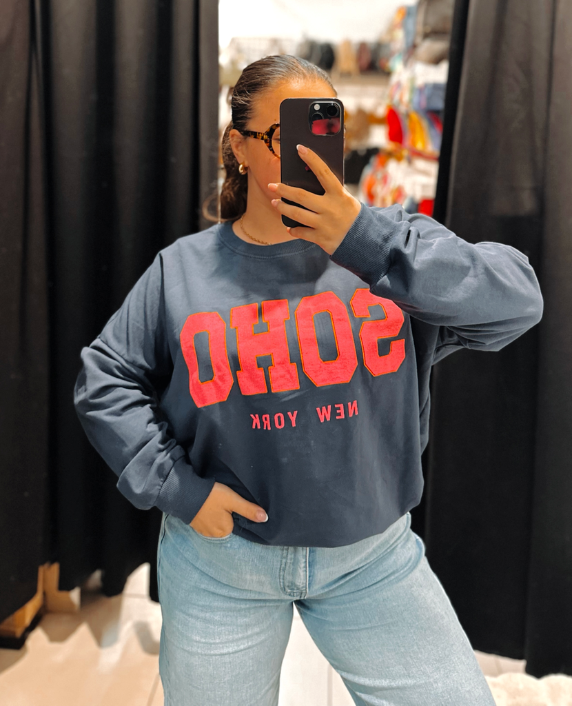 Sweat Soho bleu marine