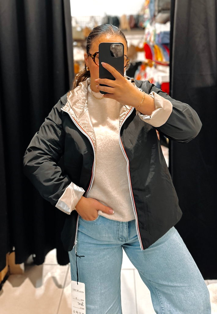 Veste noire réversible (36)