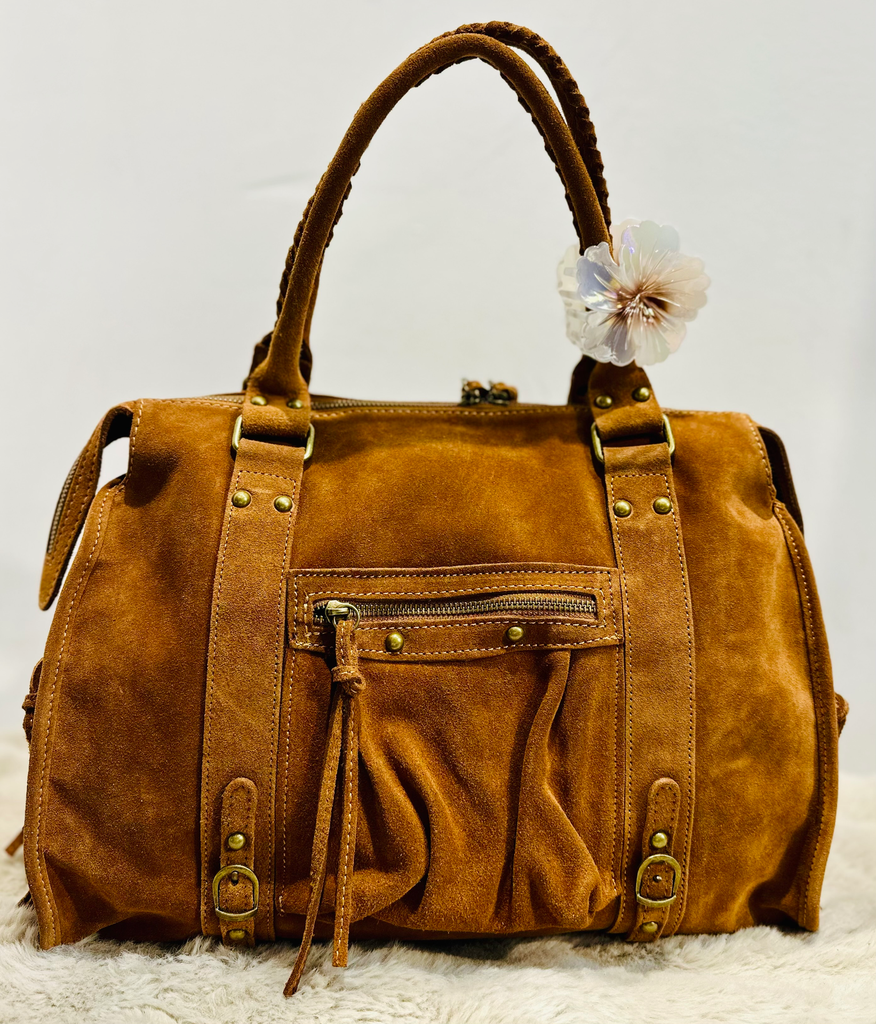 Sac gaga Xl camel en daim