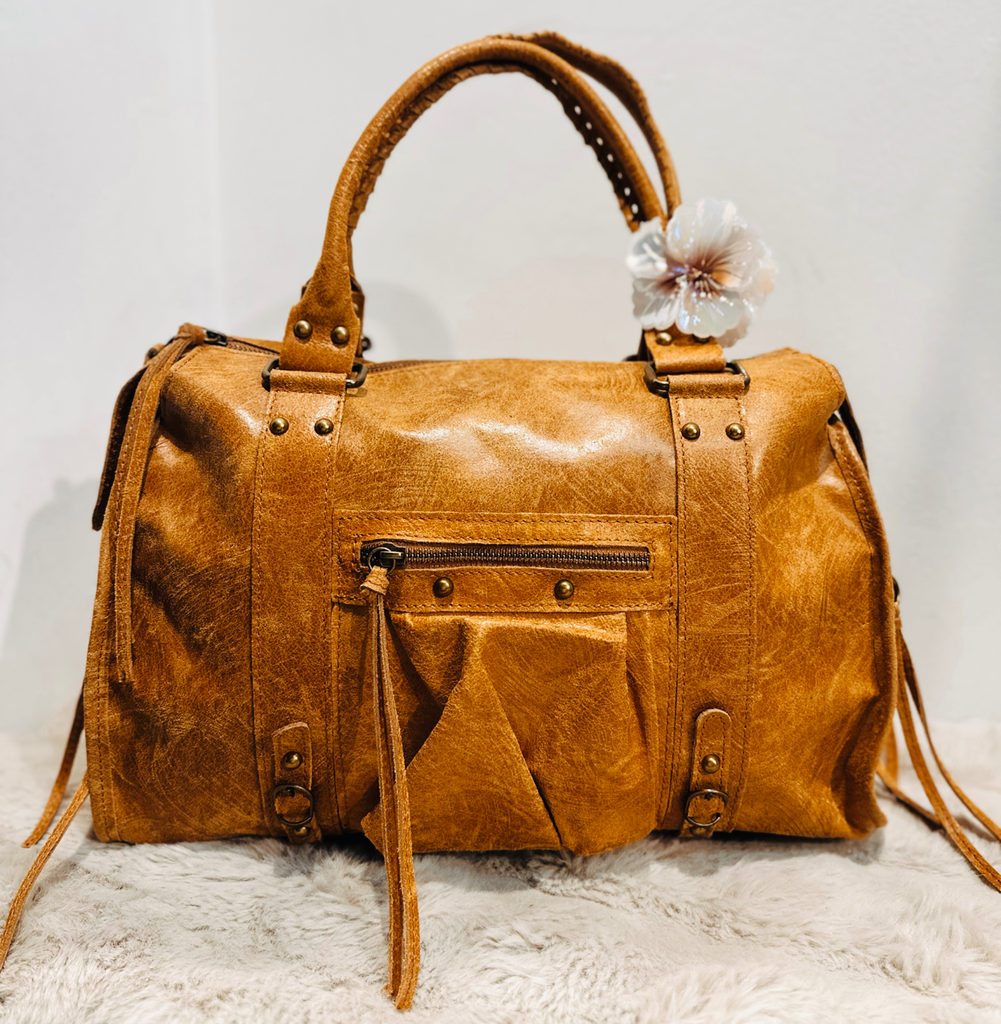 Sac gaga Xl camel en cuir