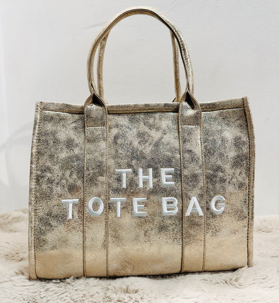 Sac The Tote Bag doré grand