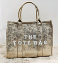 Sac The Tote Bag doré grand