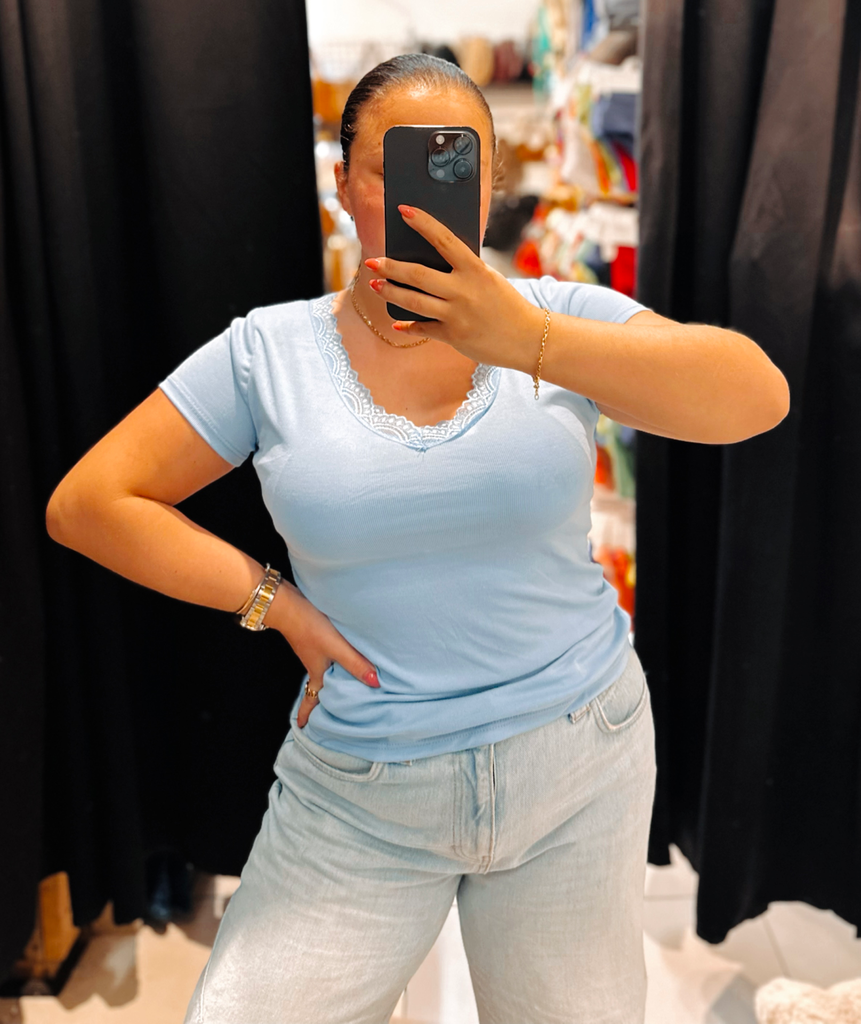 T-shirt Sarah bleu ciel