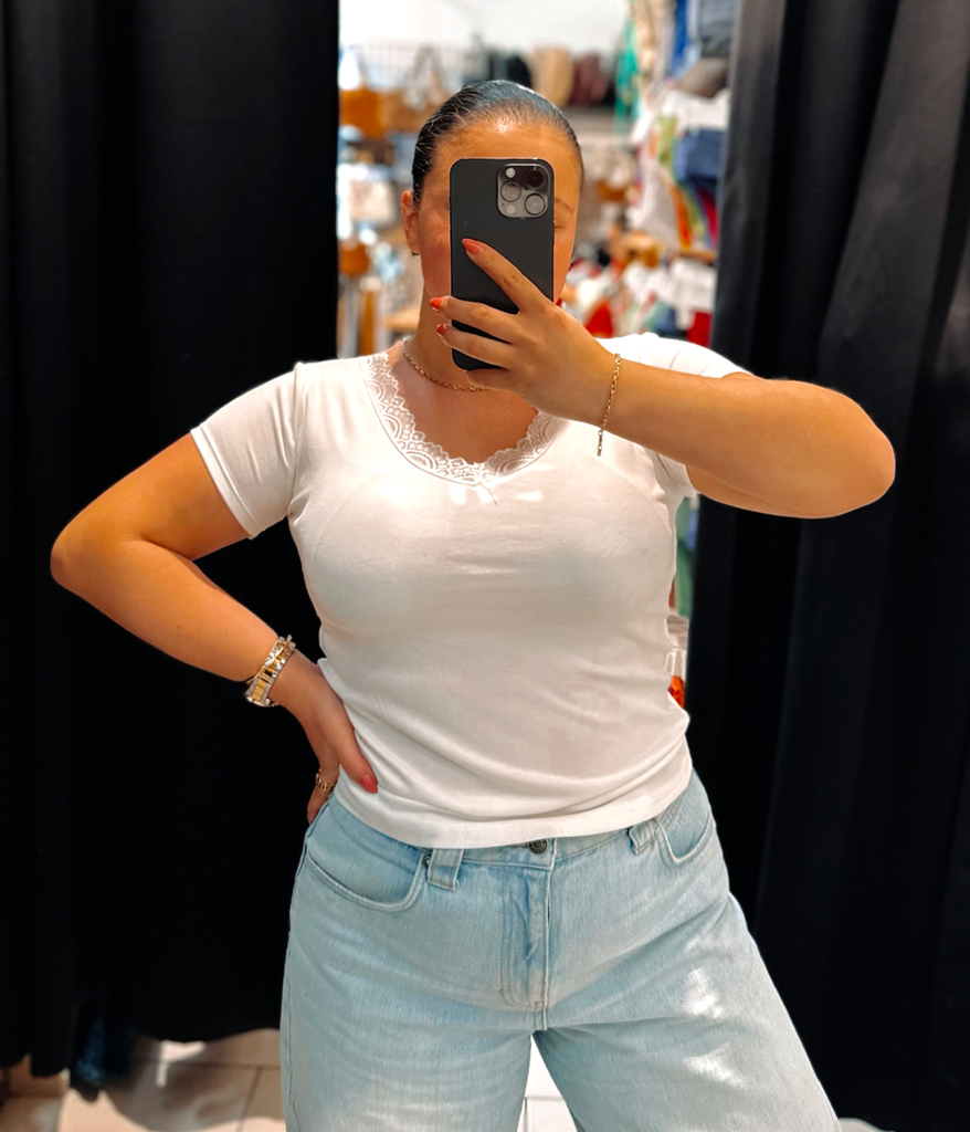 T-shirt Sarah blanc