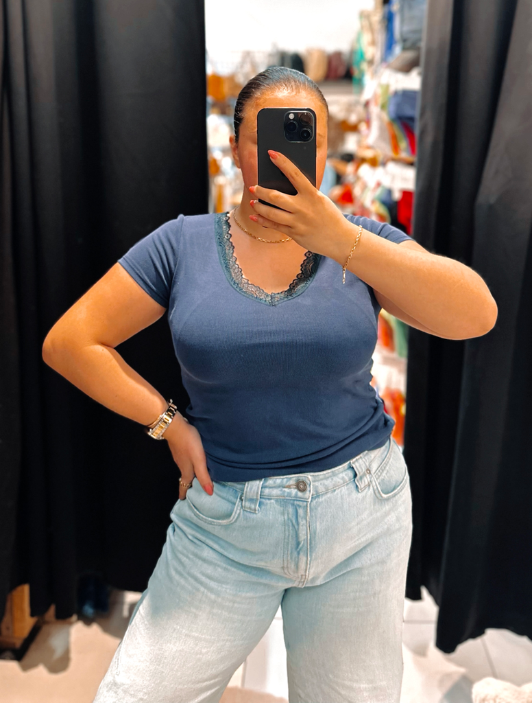 T-shirt Sarah bleu marine