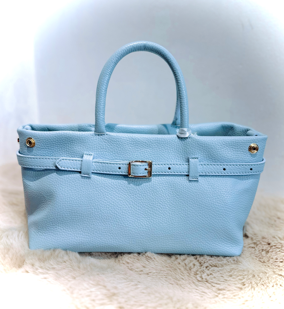 Sac Nicole cuir bleu