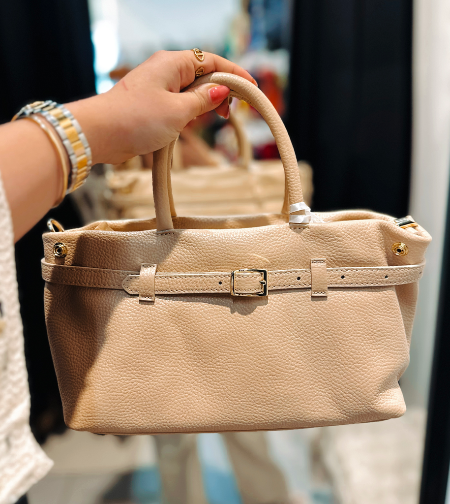 Sac Nicole cuir beige