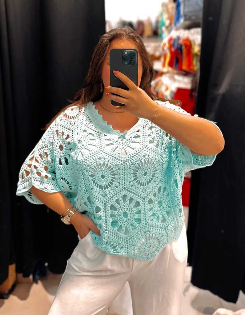 Blouse Jade turquoise