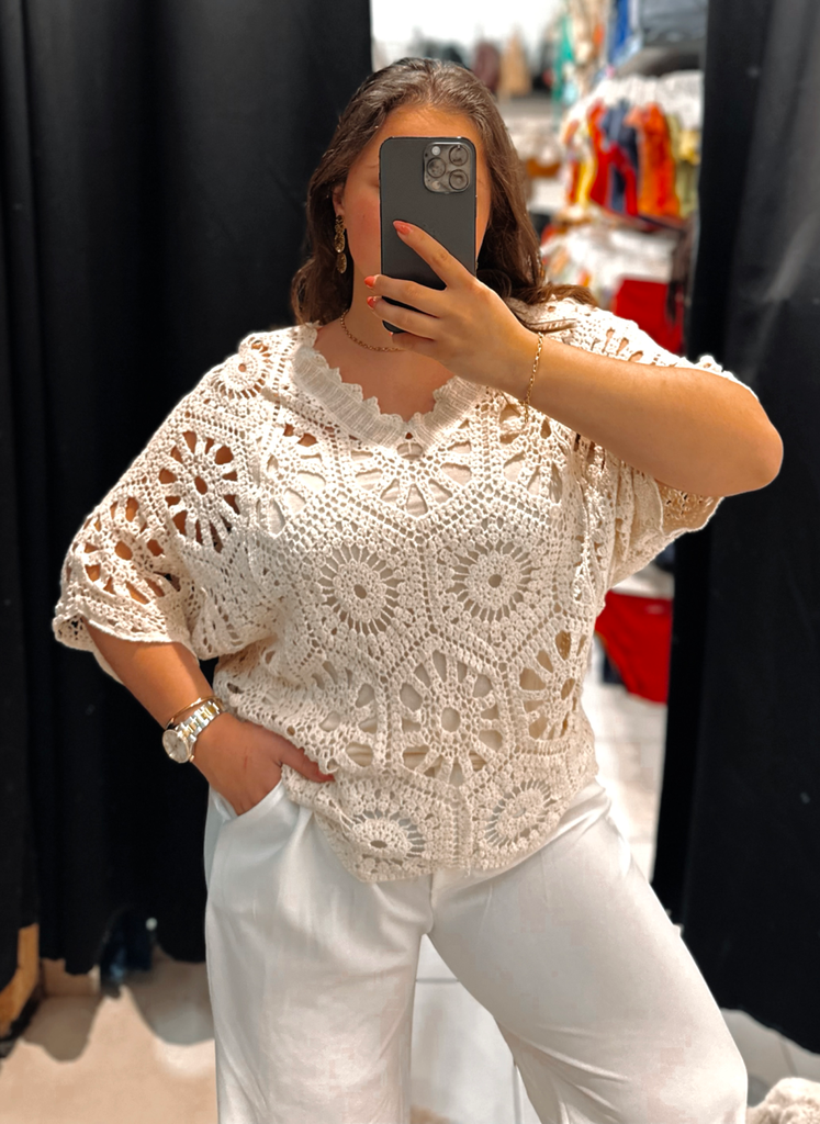Blouse Jade beige