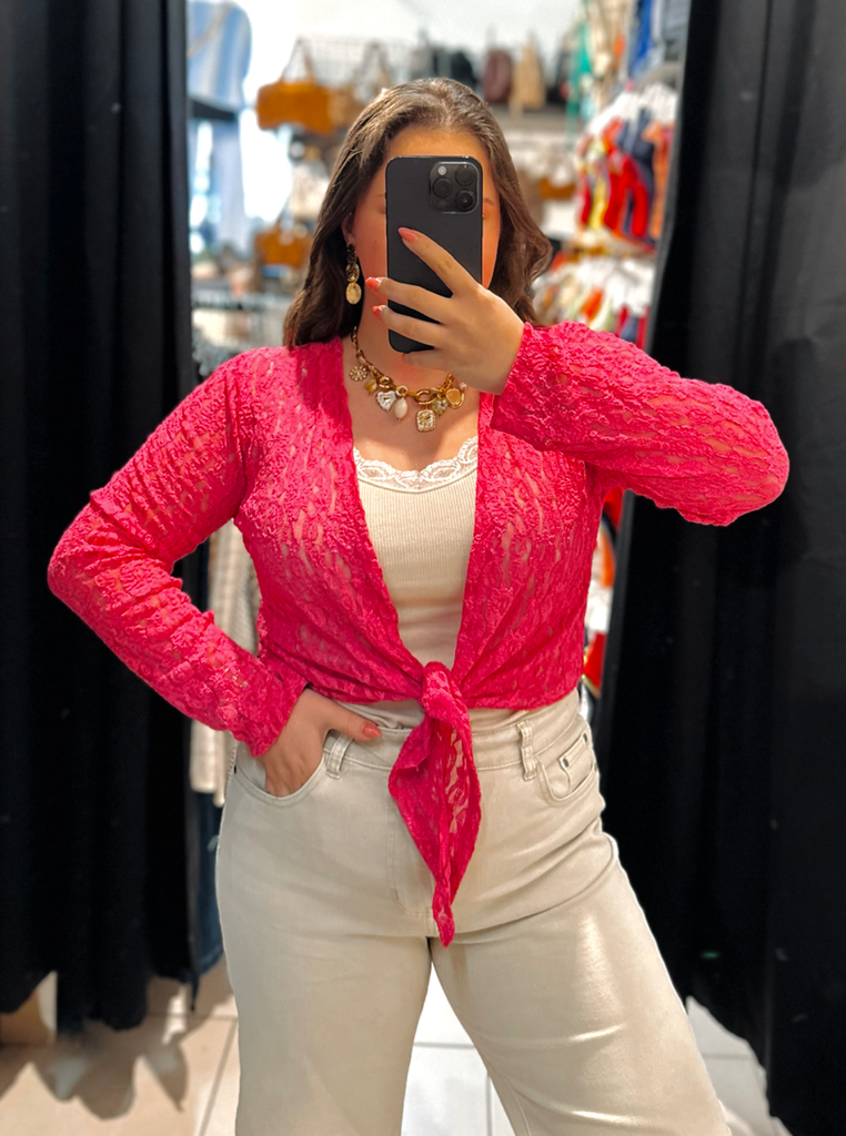 Gilet Noéline fuchsia