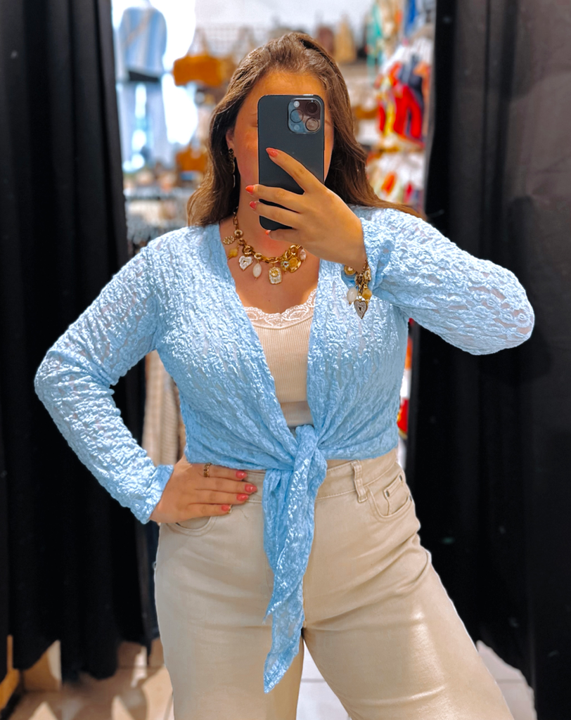 Gilet Noéline bleu ciel