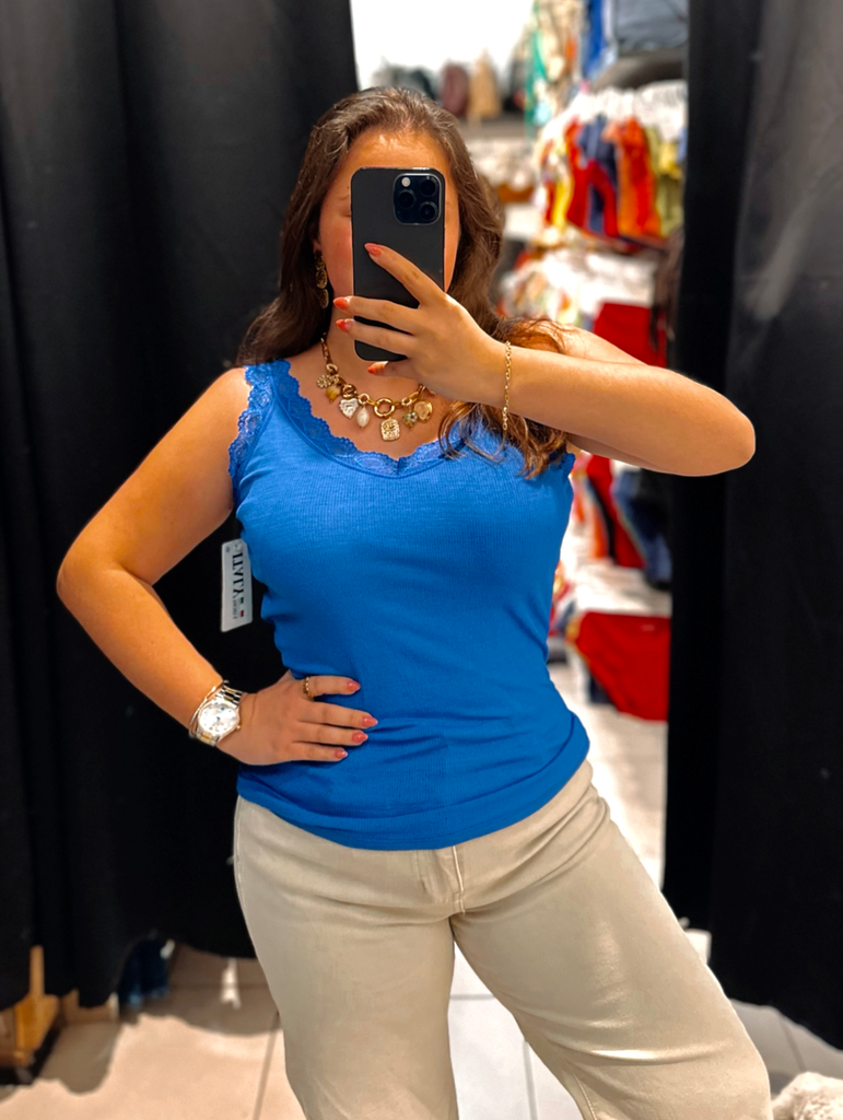 Top bleu roi