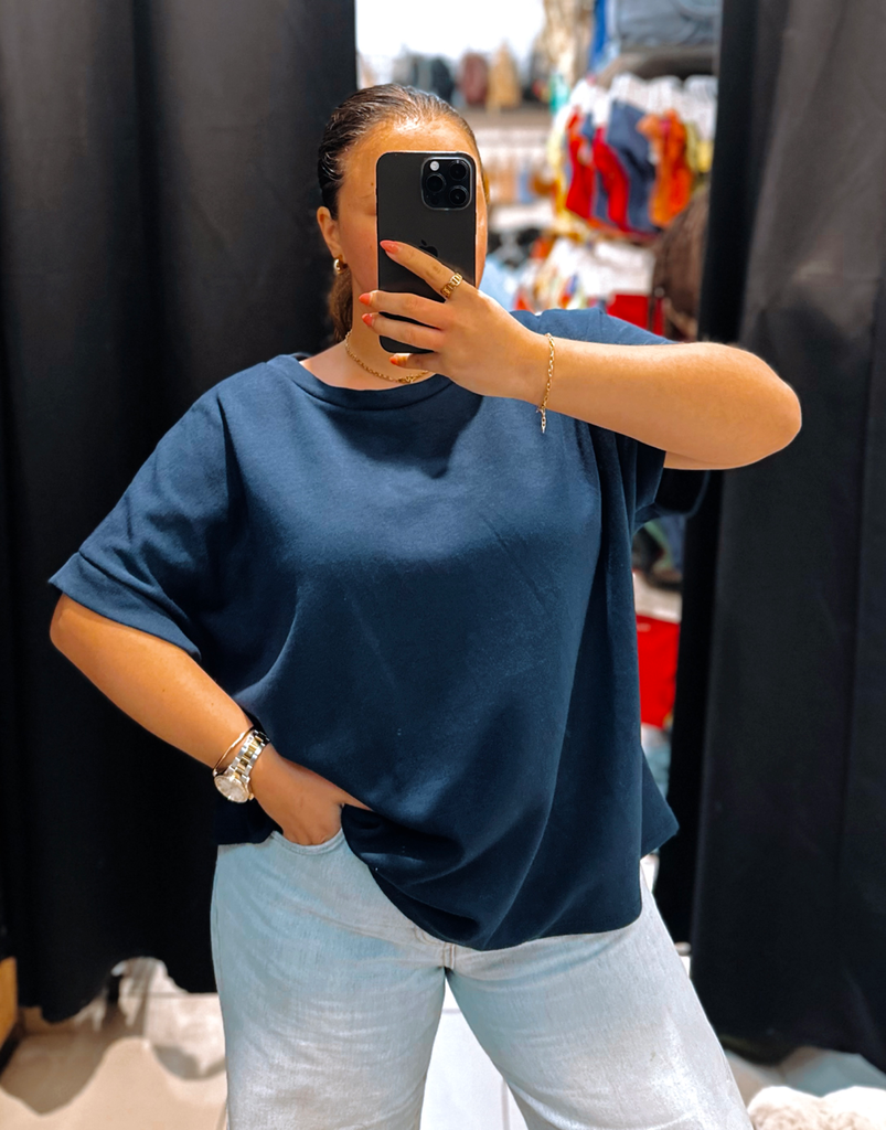 T-shirt Juliette bleu marine