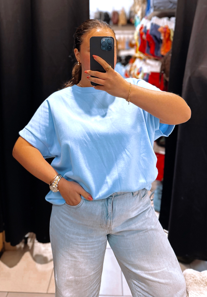 T-shirt Juliette bleu ciel