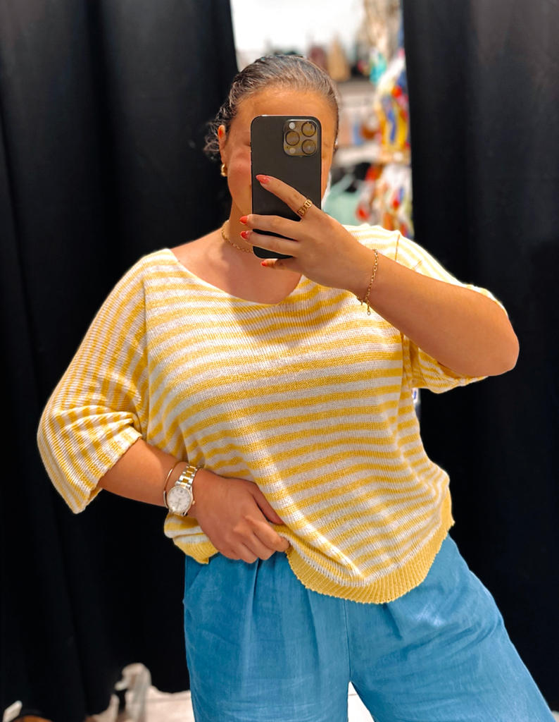 Blouse Régine jaune