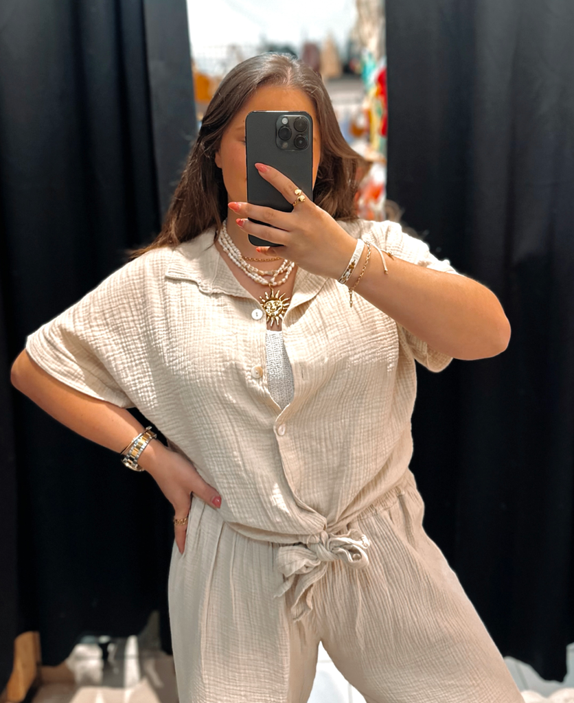 Chemise Agnès beige