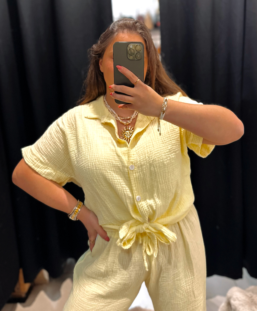 Chemise Agnès jaune