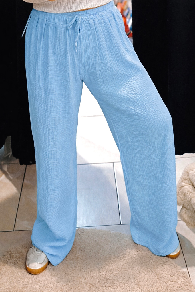 Pantalon Victoria bleu ciel
