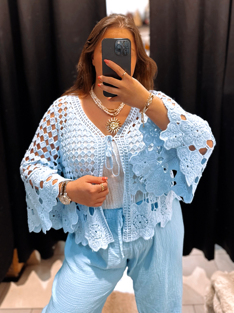 Gilet Mara bleu ciel