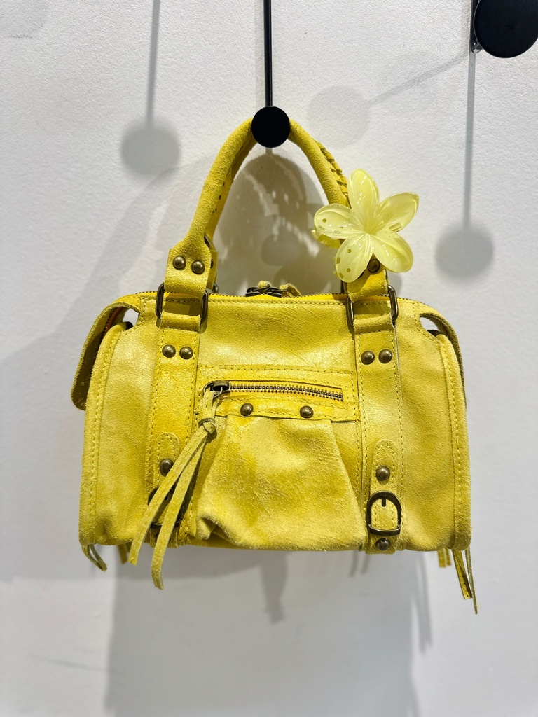 Petit sac gaga en cuir jaune