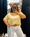 T-shirt léopard jaune