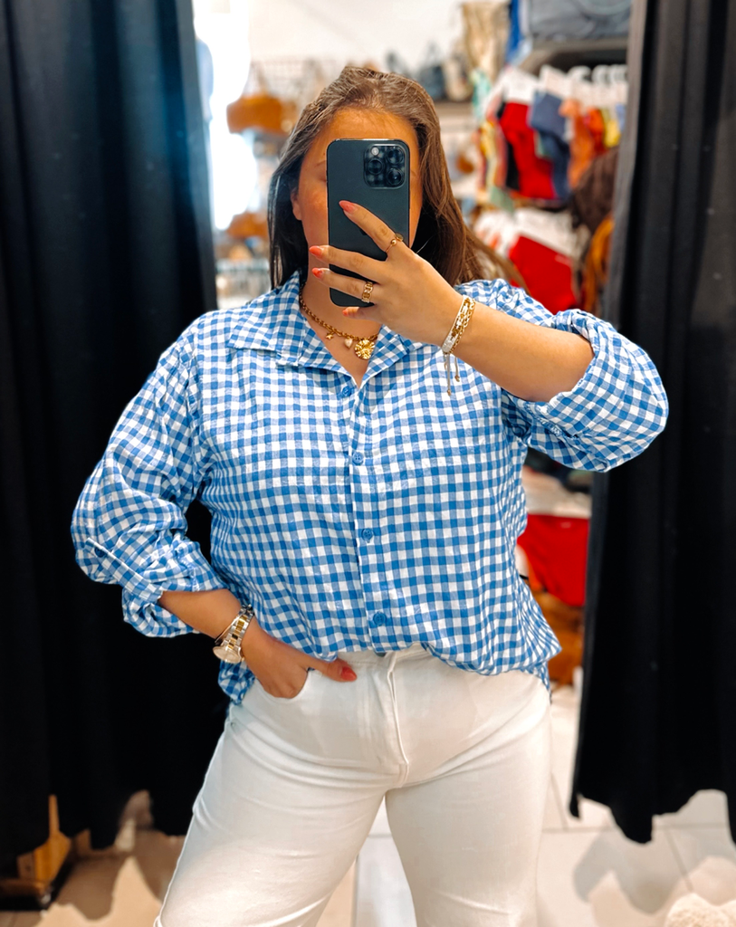 Chemise Huguette bleue