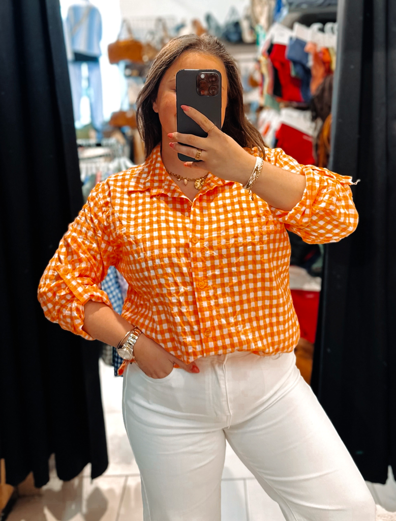 Chemise Huguette orange