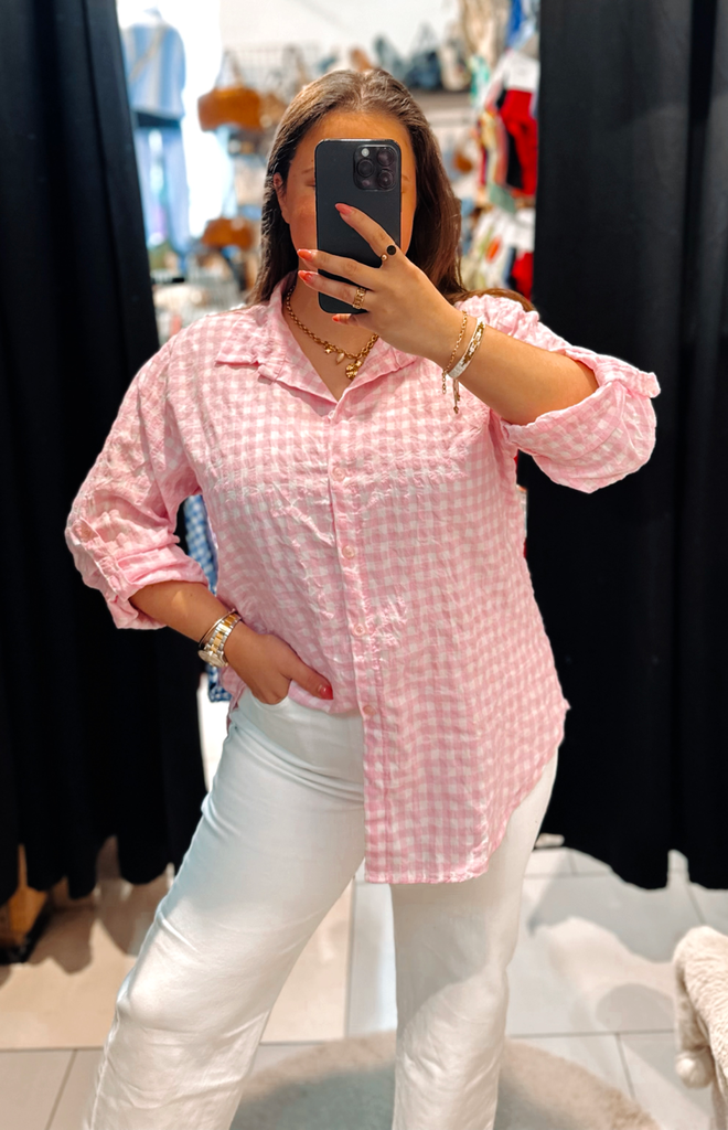 Chemise Huguette rose