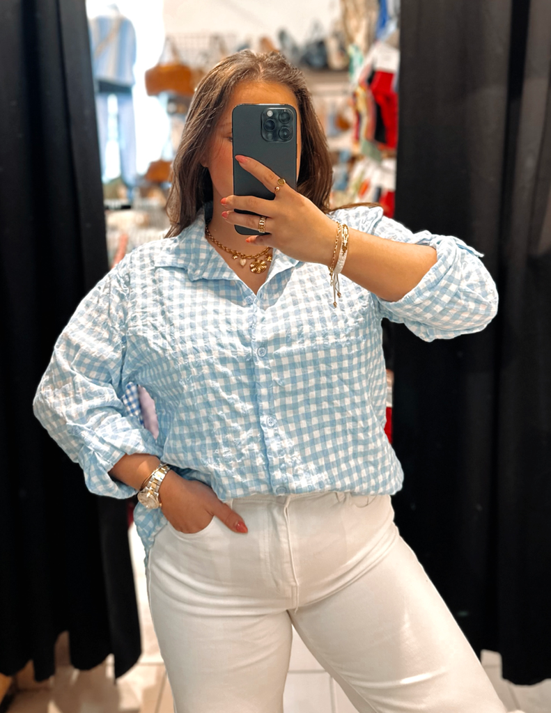 Chemise Huguette bleue ciel